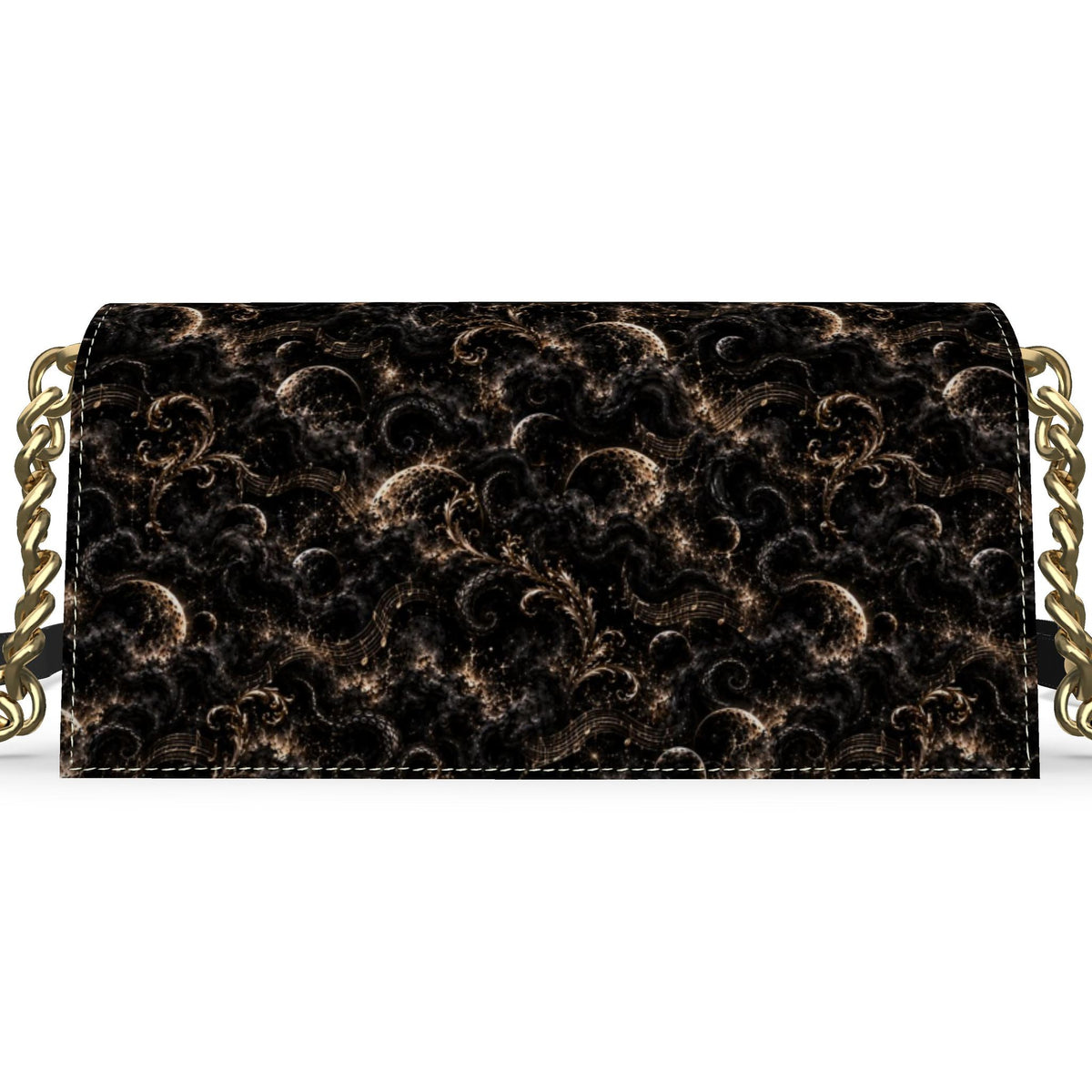 Blind Dreamer Flap Over Leather Convertible Evening Bag