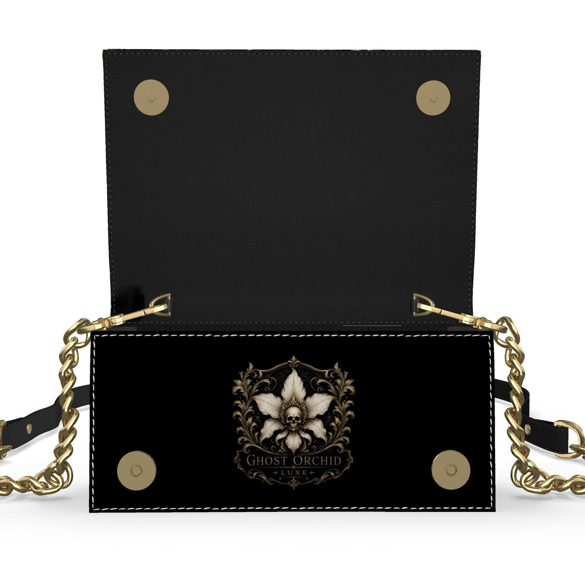 Blind Dreamer Flap Over Leather Convertible Evening Bag