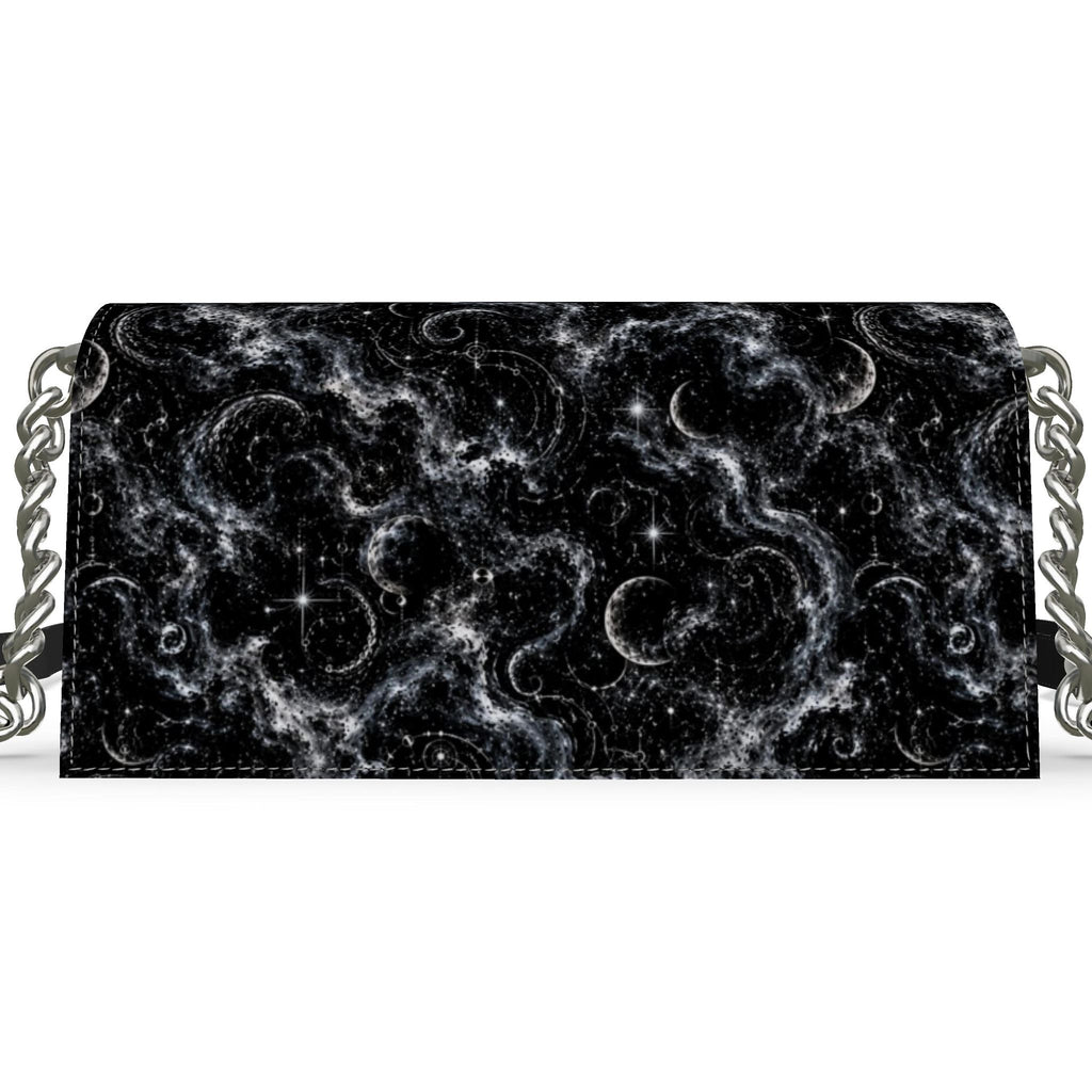 Final Refrain Flap Over Leather Convertible Evening Bag
