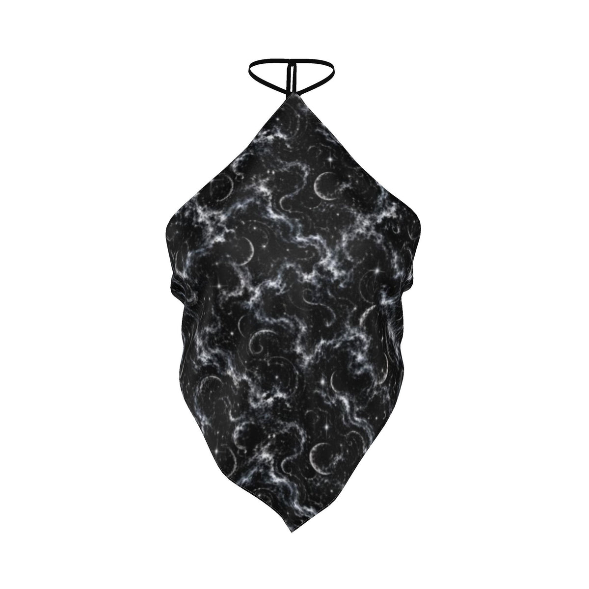 Final Refrain Silk Satin Bandana Halter Top