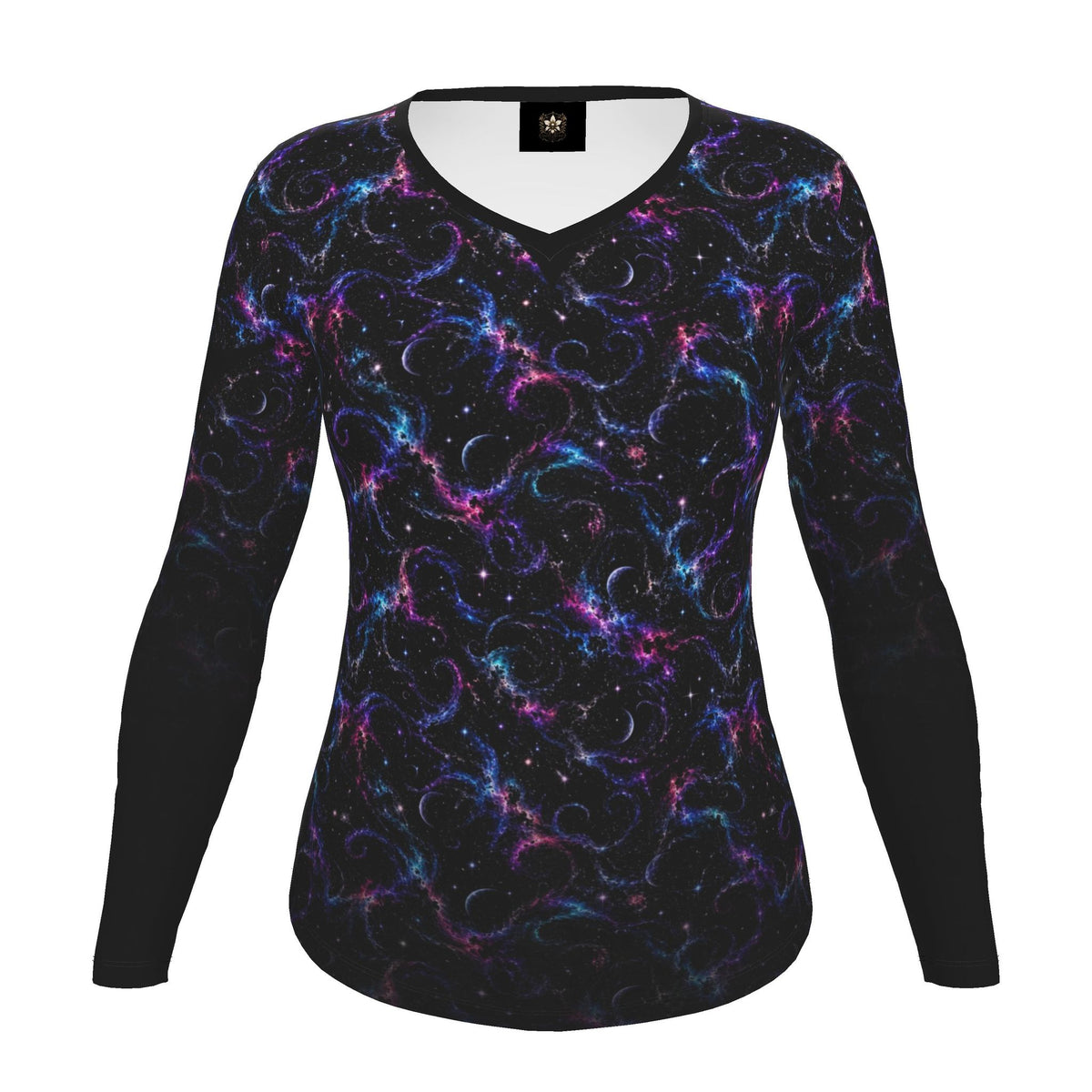 The Lurking Long Sleeve Slim Fit V-Neck T-Shirt