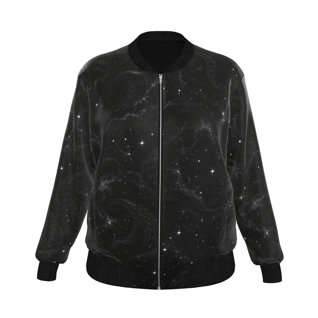 Vestigial Void Reversible Silk Bomber Jacket