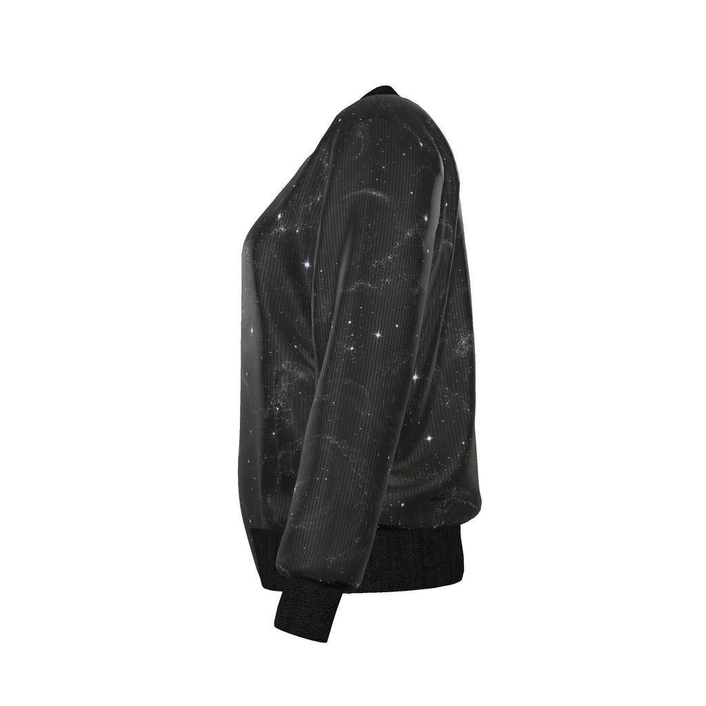 Vestigial Void Reversible Silk Bomber Jacket