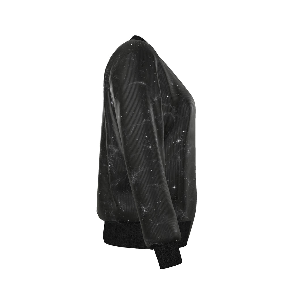 Vestigial Void Reversible Silk Bomber Jacket