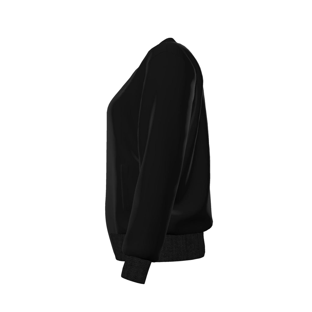 Vestigial Void Reversible Silk Bomber Jacket