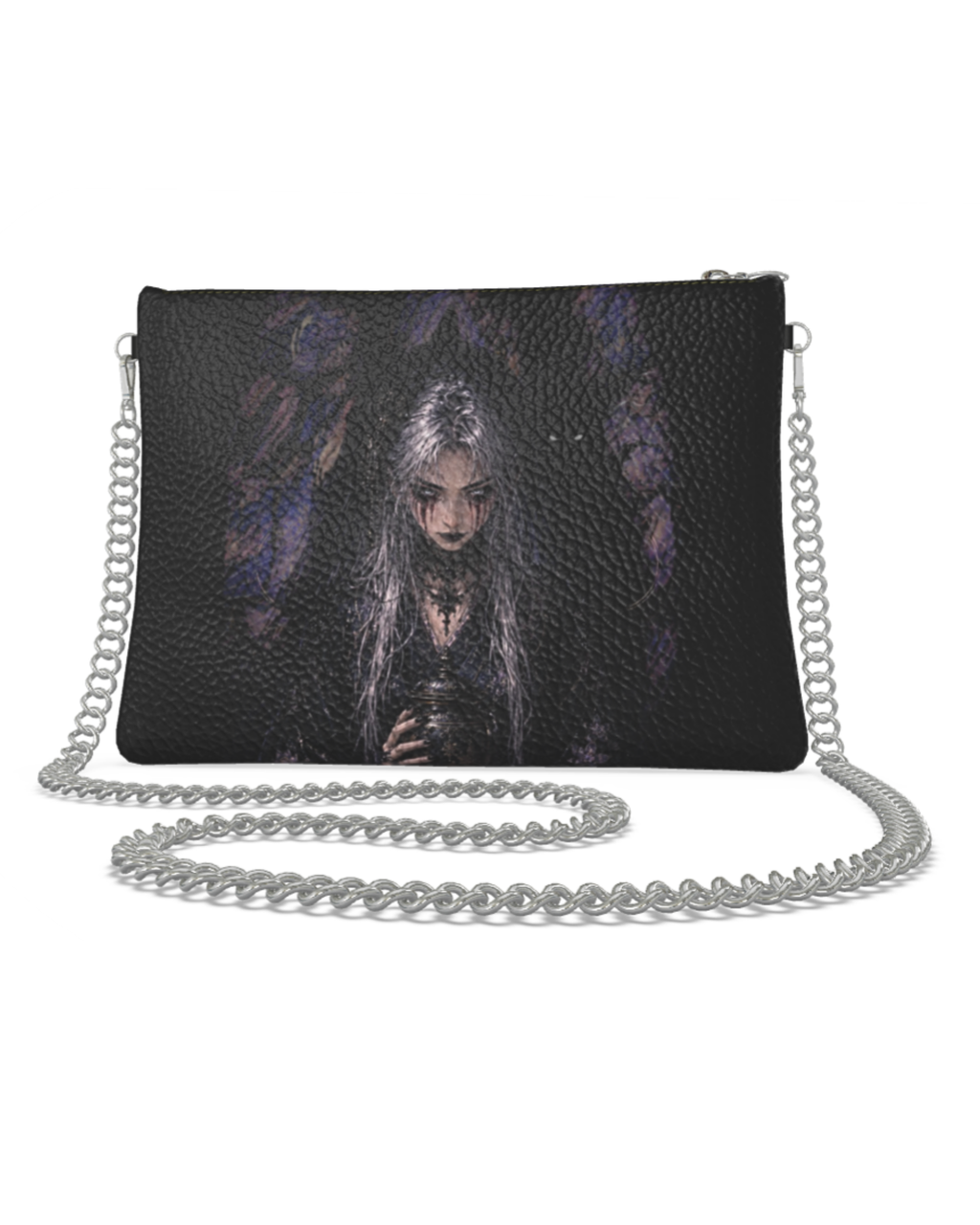 Banshee Born Leather Crossbody Bag With Removable Chain