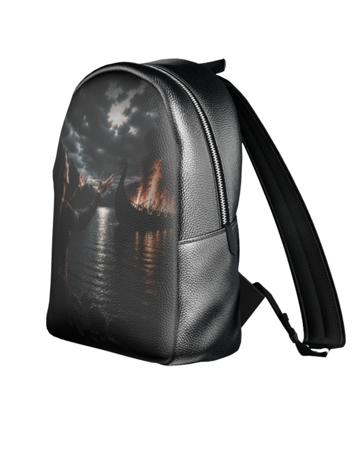 Norse Lament Leather Backpack