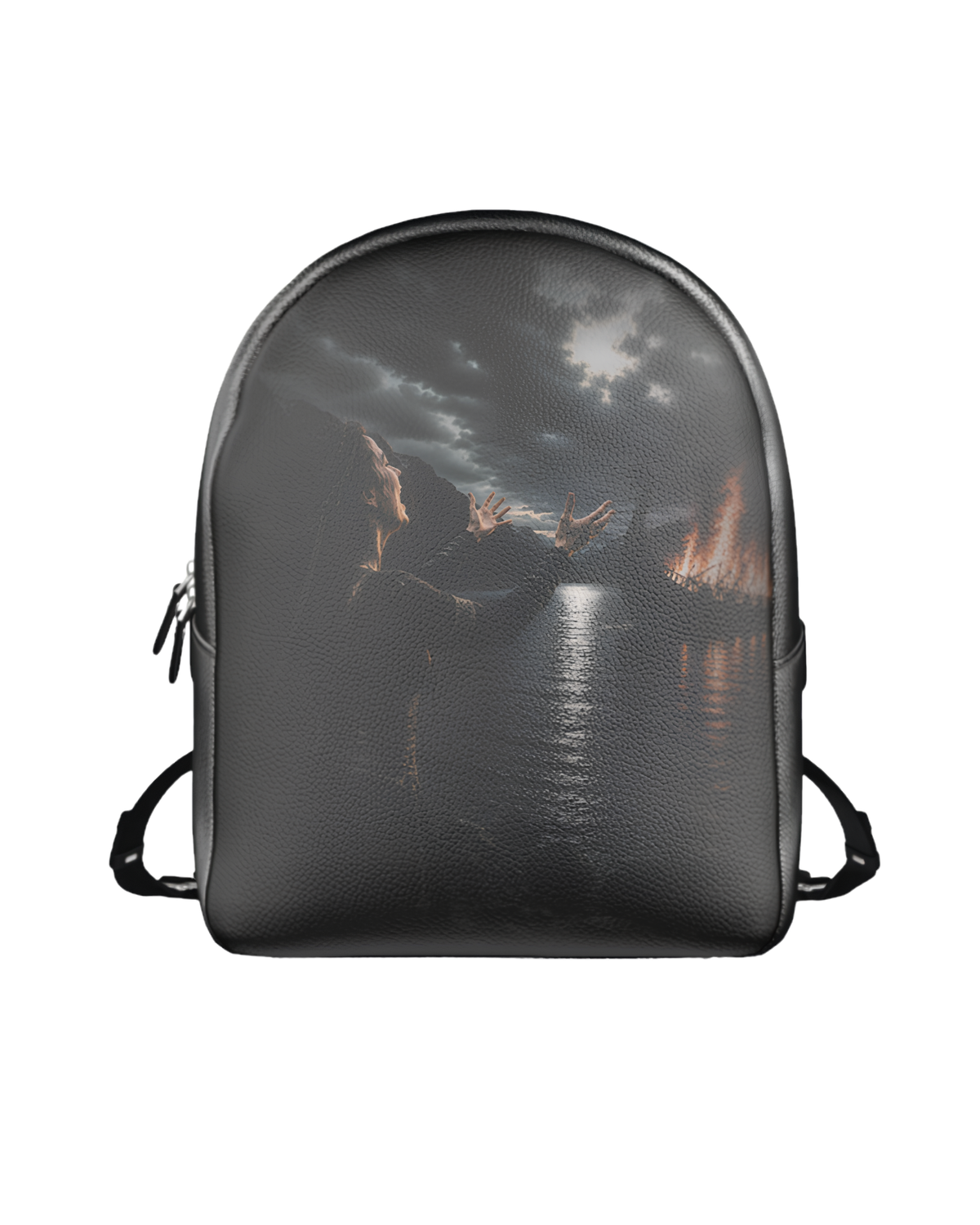 Norse Lament Leather Backpack
