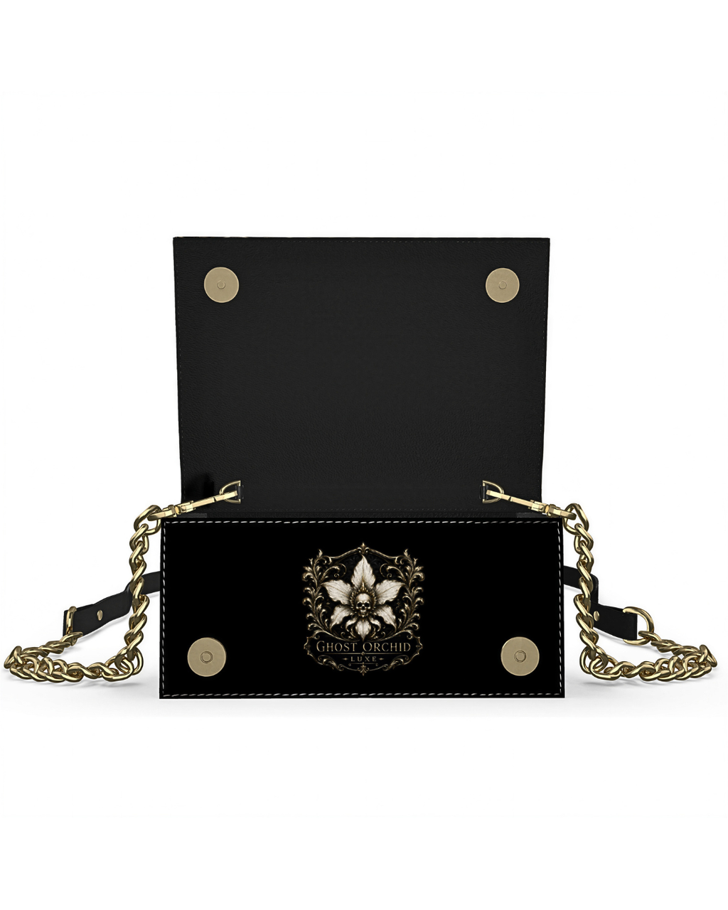 Signature Leather Convertible Evening Bag