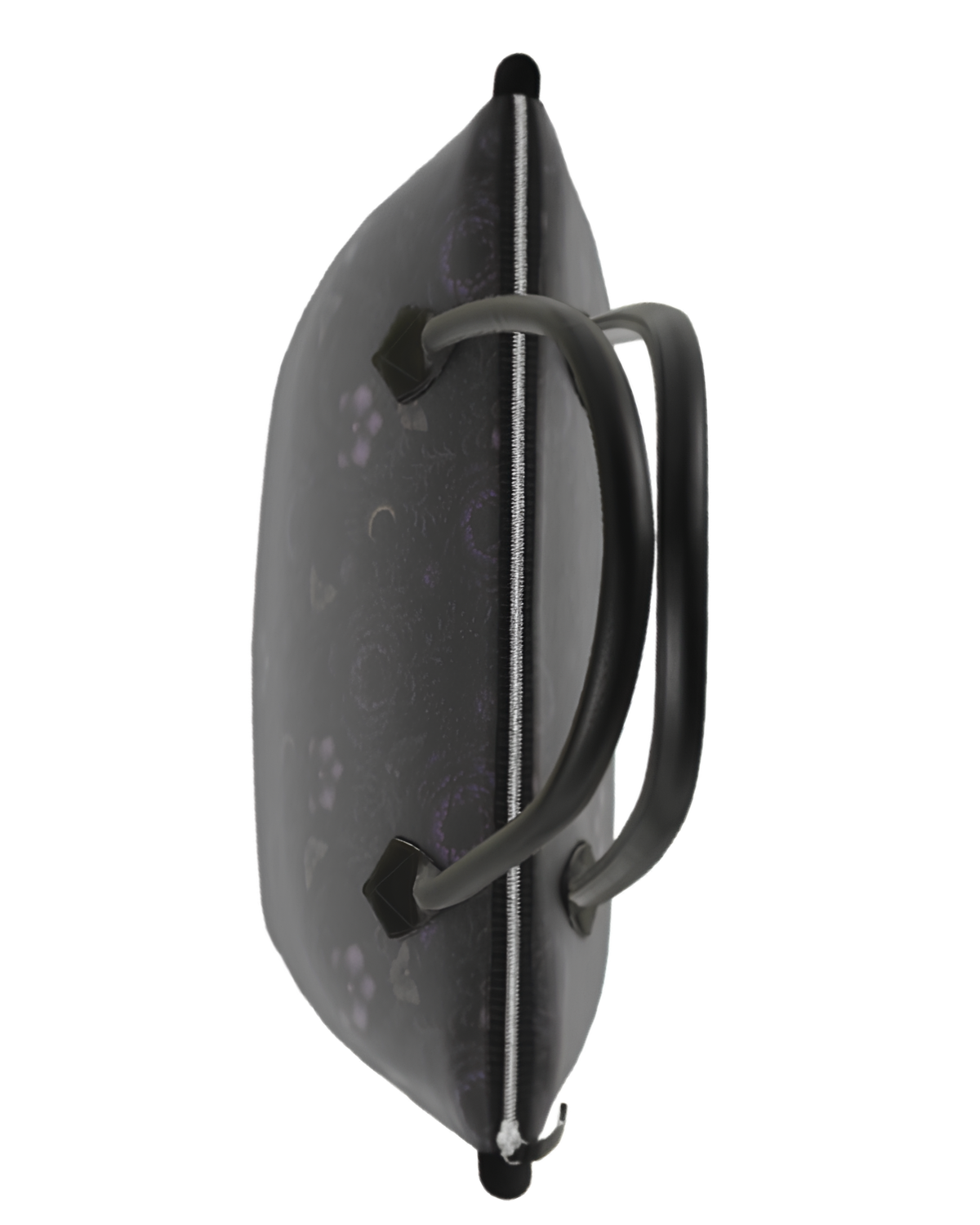 Eternal Nocturne Leather Zip Top Tote Handbag