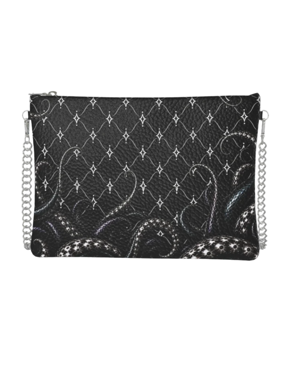 The Grasp Crossbody W/Chain - Silver
