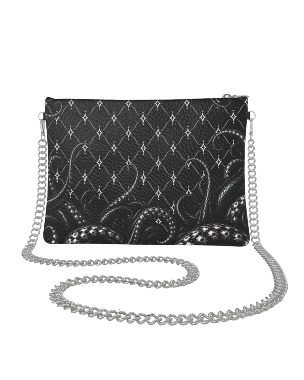 The Grasp Crossbody W/Chain - Silver