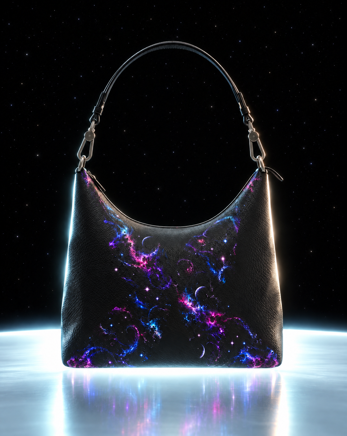 The Lurking Square Leather Hobo Bag