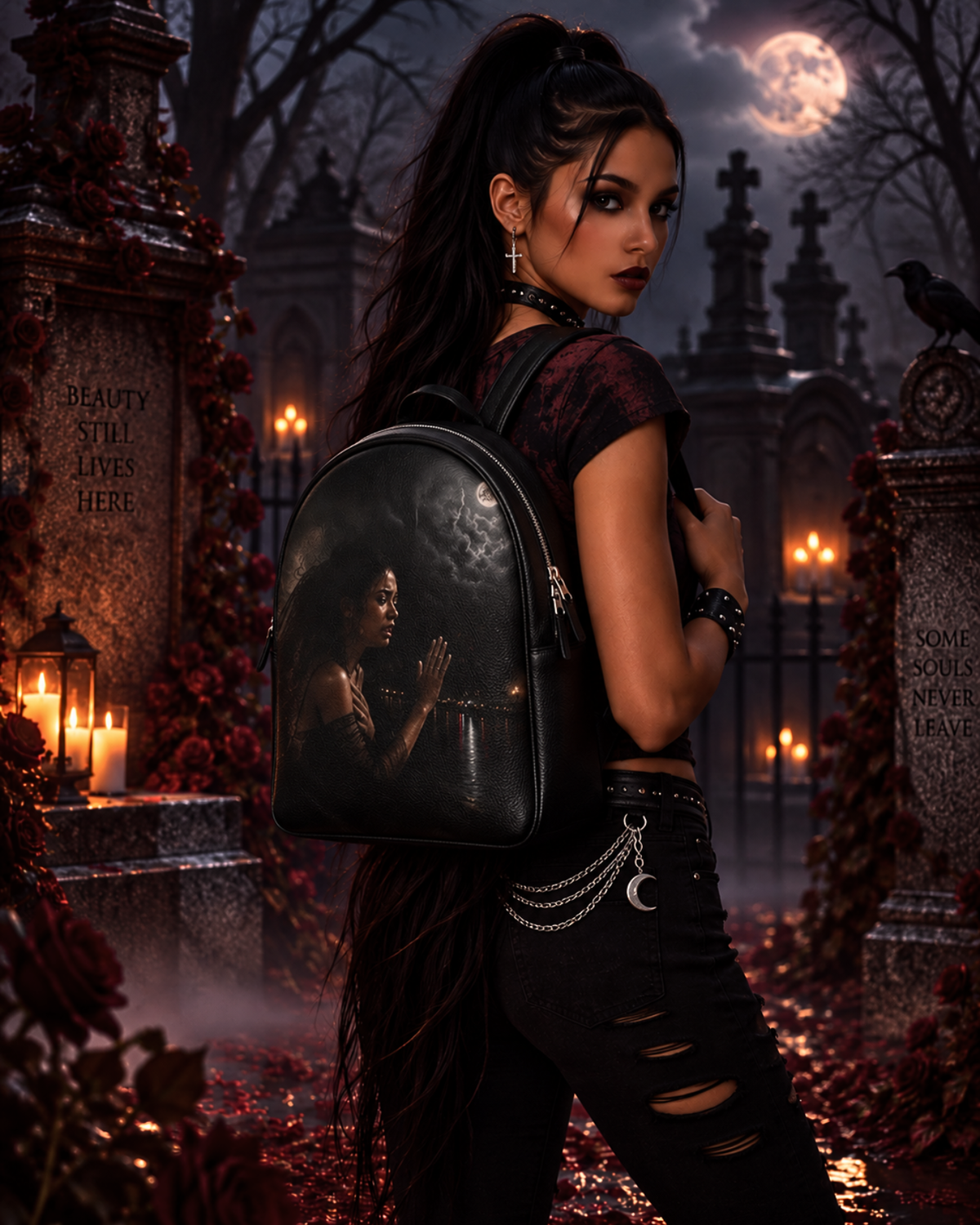 The Veil Leather Backpack