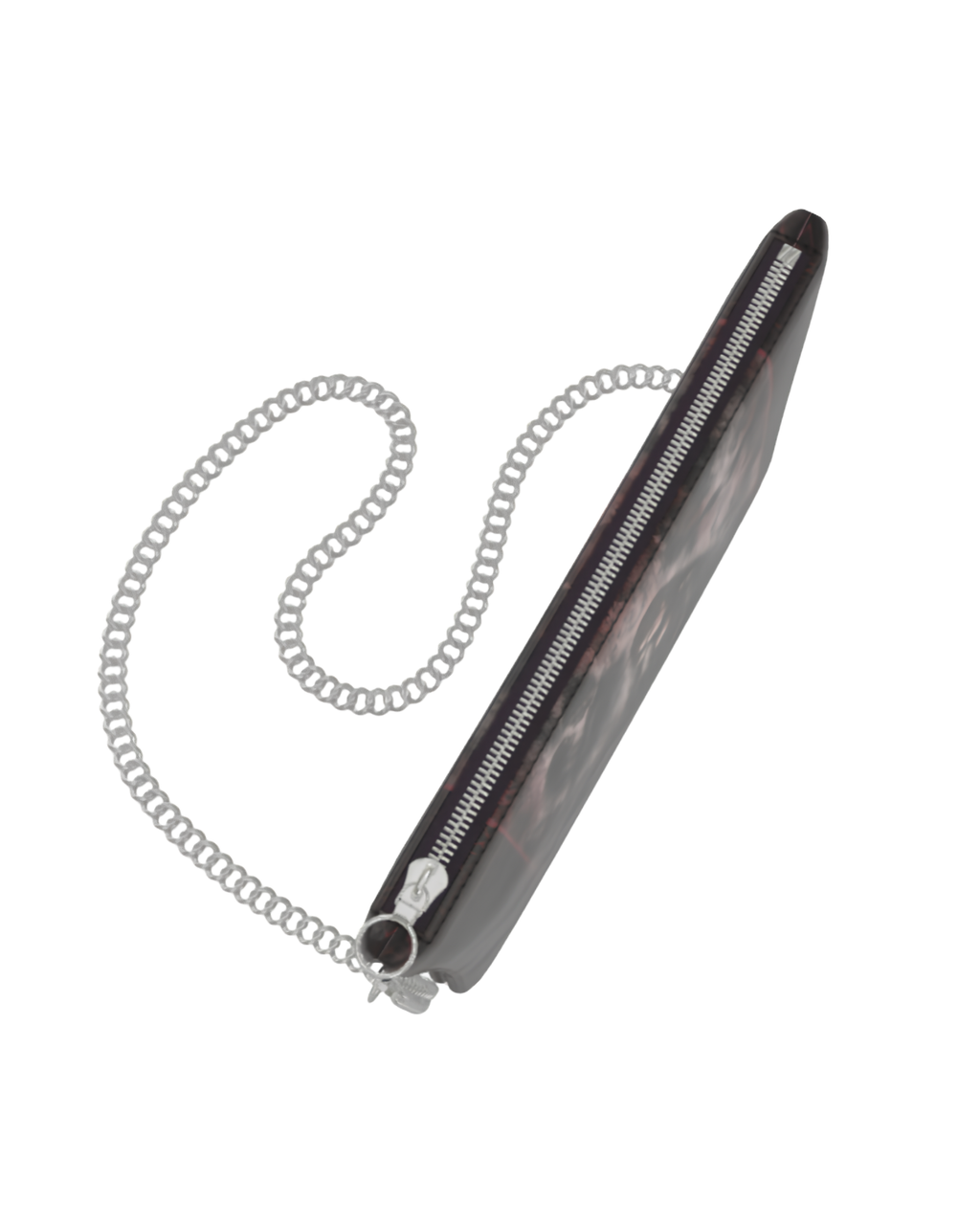 'Til Death Do Us Part Leatherr Crossbody Bag With Removable Chain