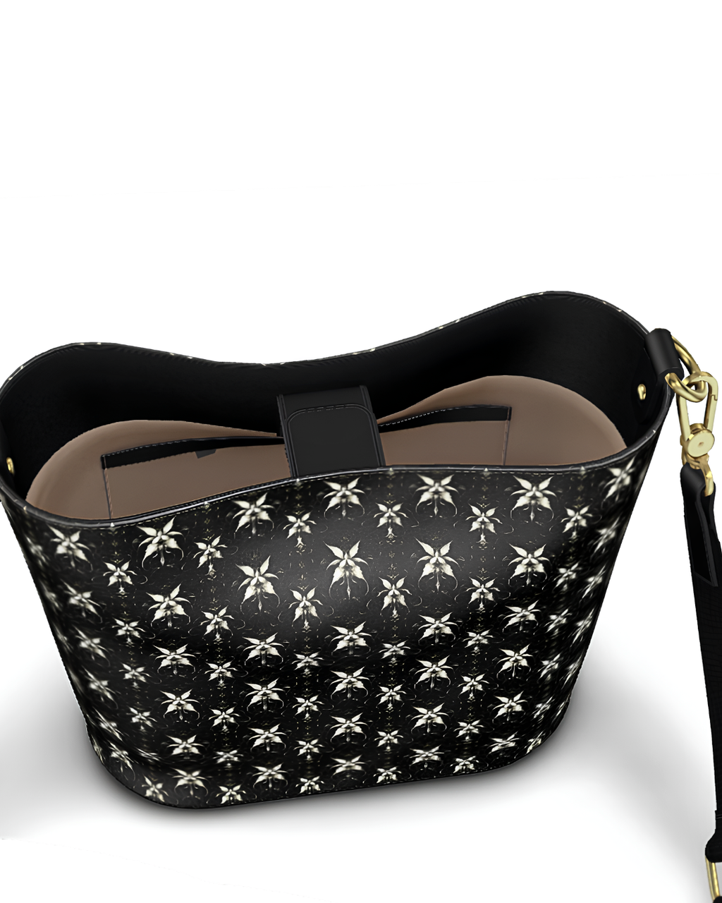Signature Leather Bucket Tote