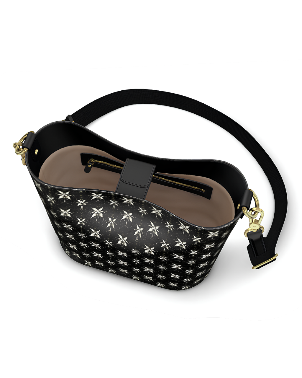 Signature Leather Bucket Tote