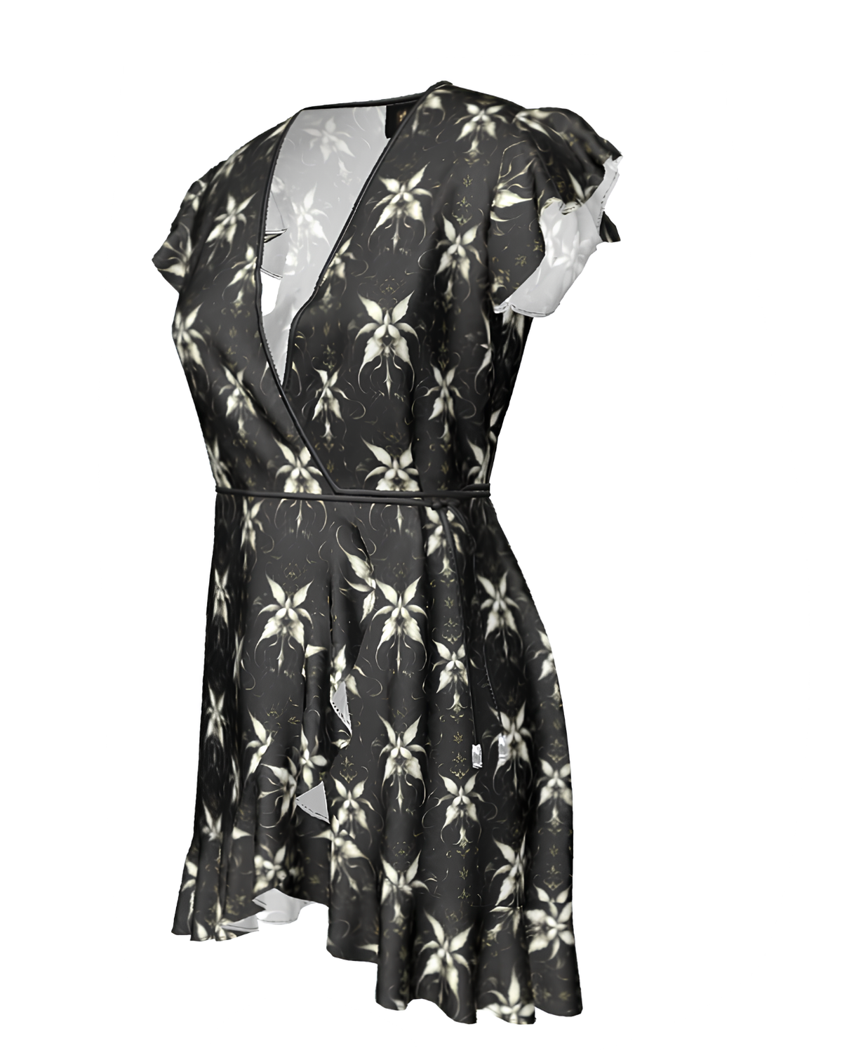 Signature Silk Satin Tea Dress