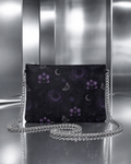 Eternal Nocturne Leather Crossbody Bag With Detachable Chain
