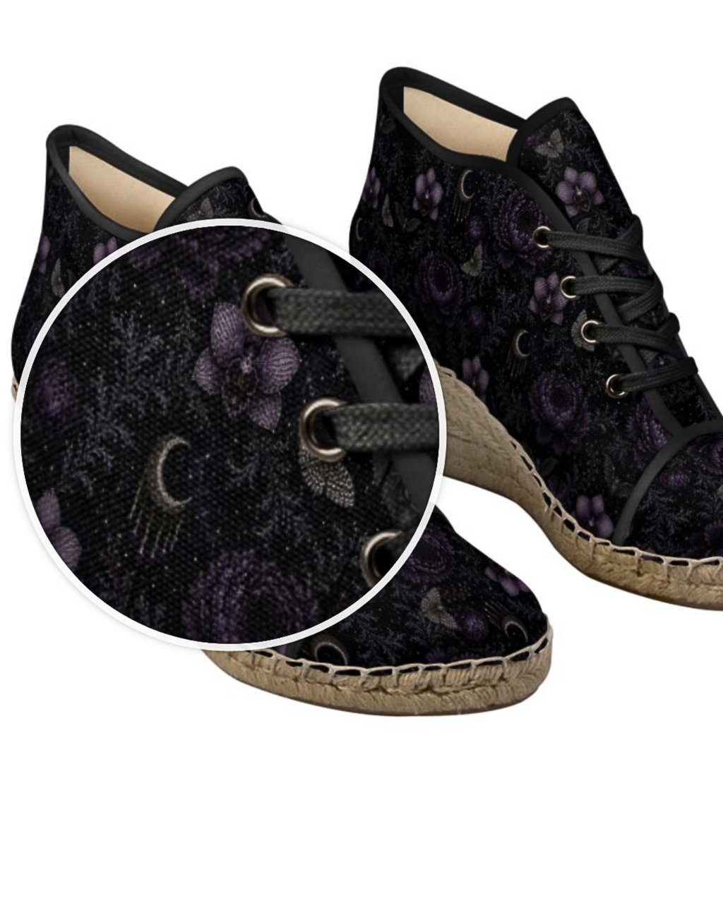 Eternal Nocturne Wedge Espadrilles