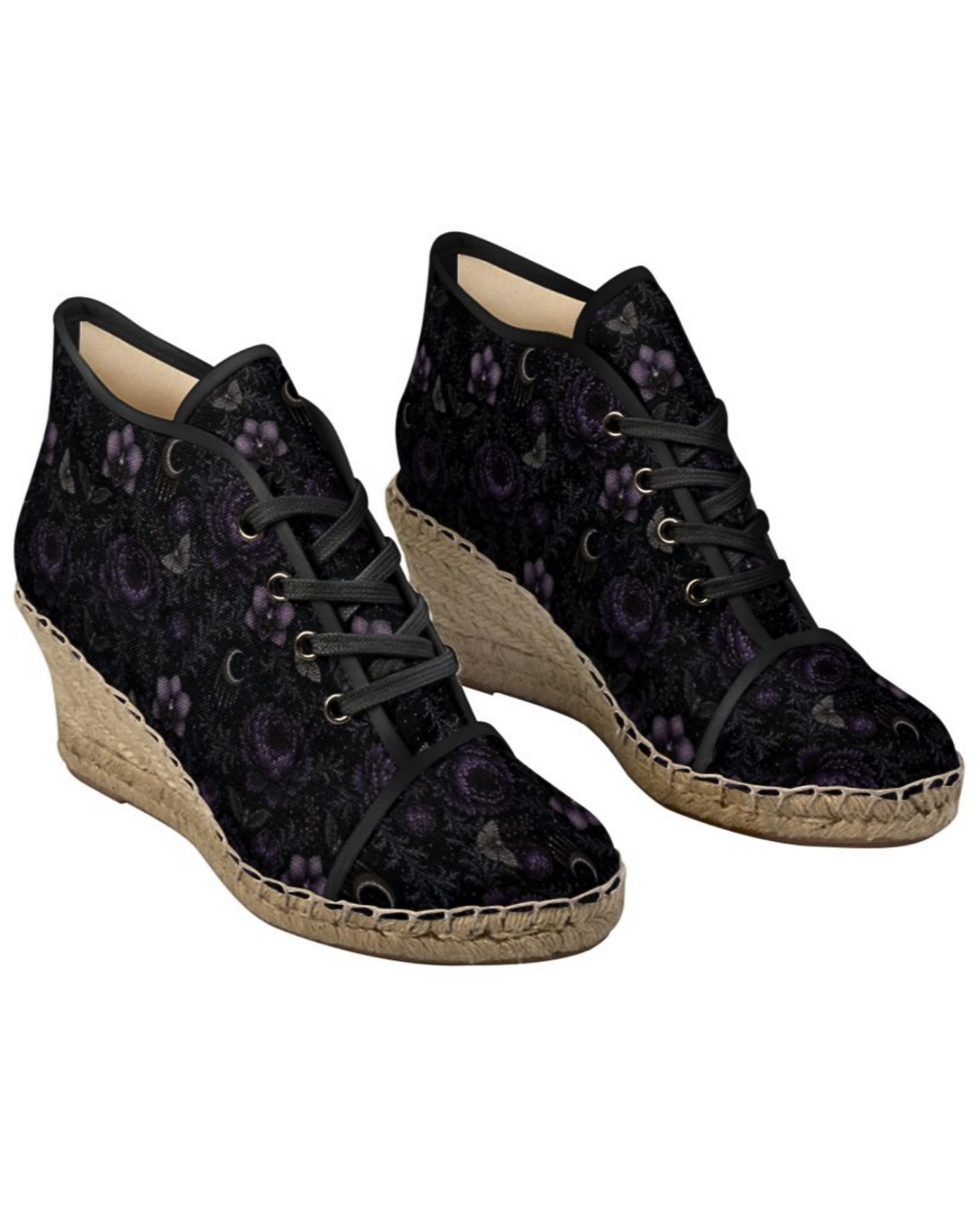 Eternal Nocturne Wedge Espadrilles
