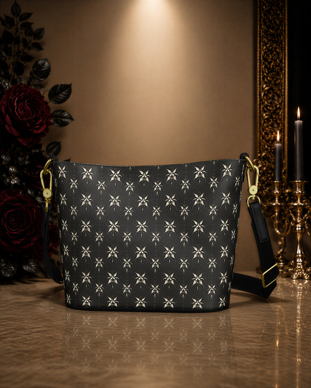 Signature Leather Bucket Tote