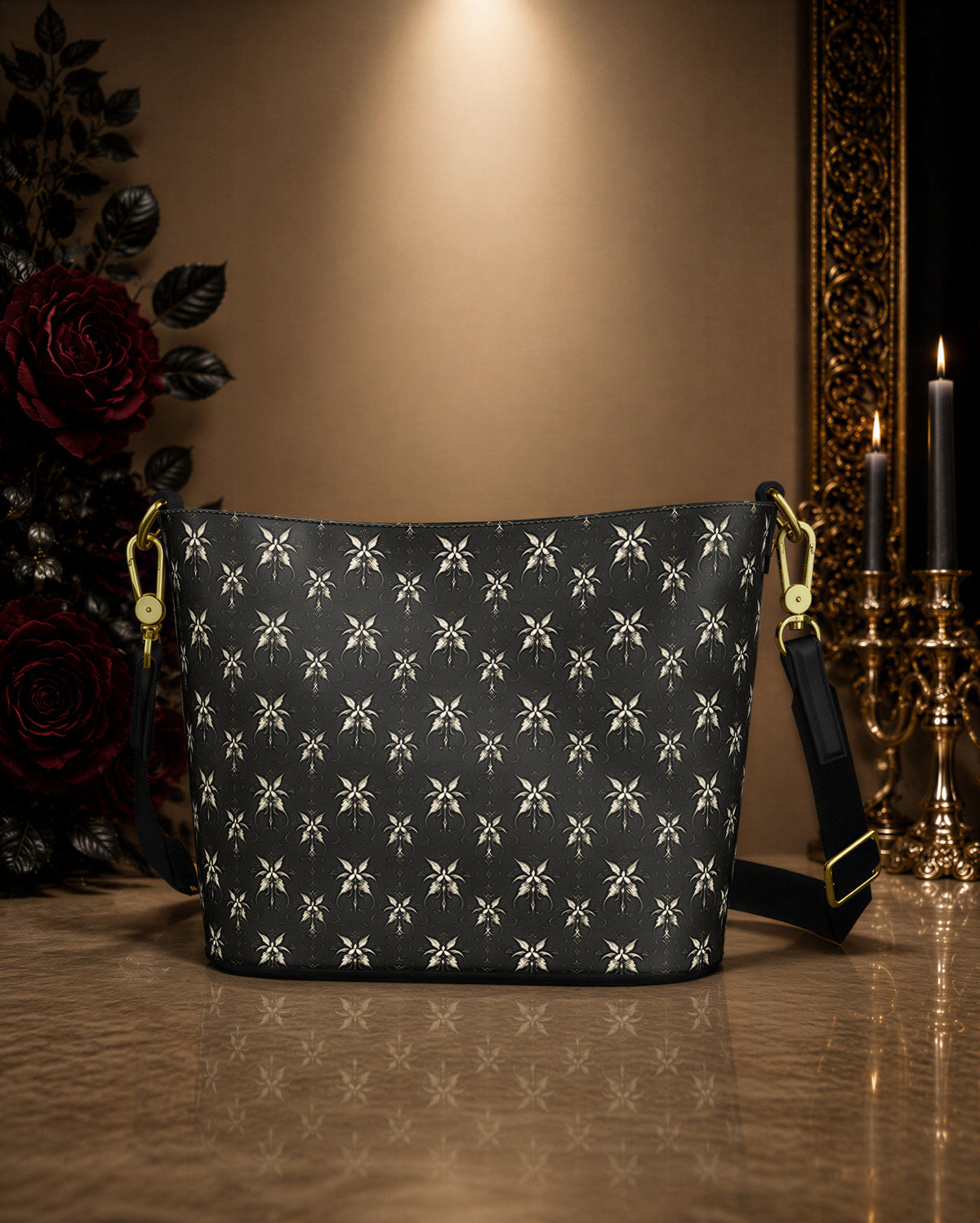 Signature Leather Bucket Tote