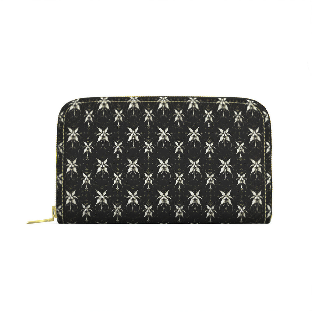 Signature Textured Leather Zip Wallet