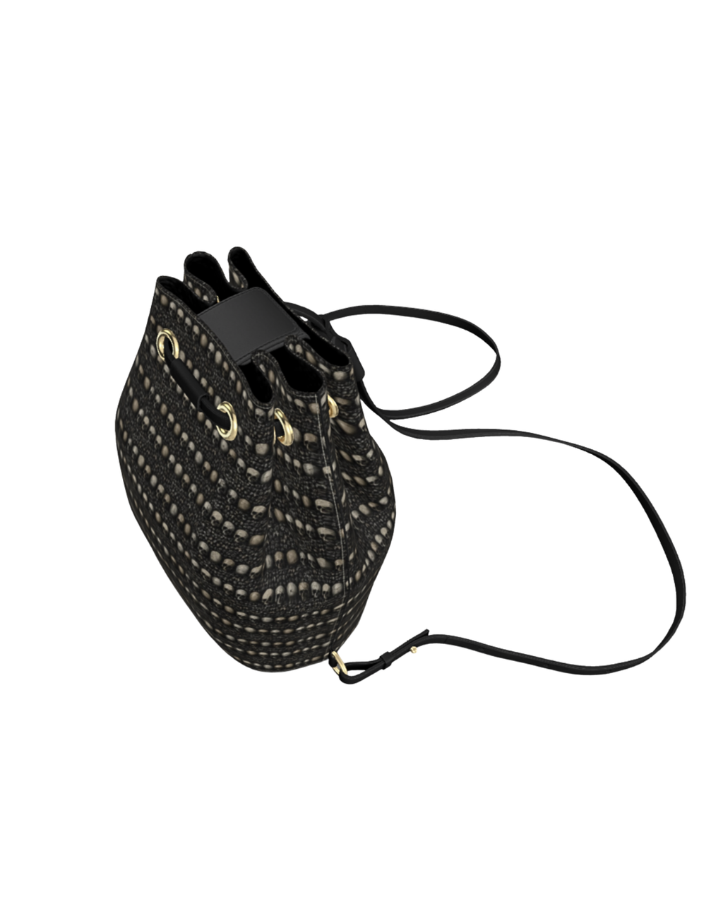Limited Edition Whispers Beneath Paris Drawstring Leather Bucket Backpack