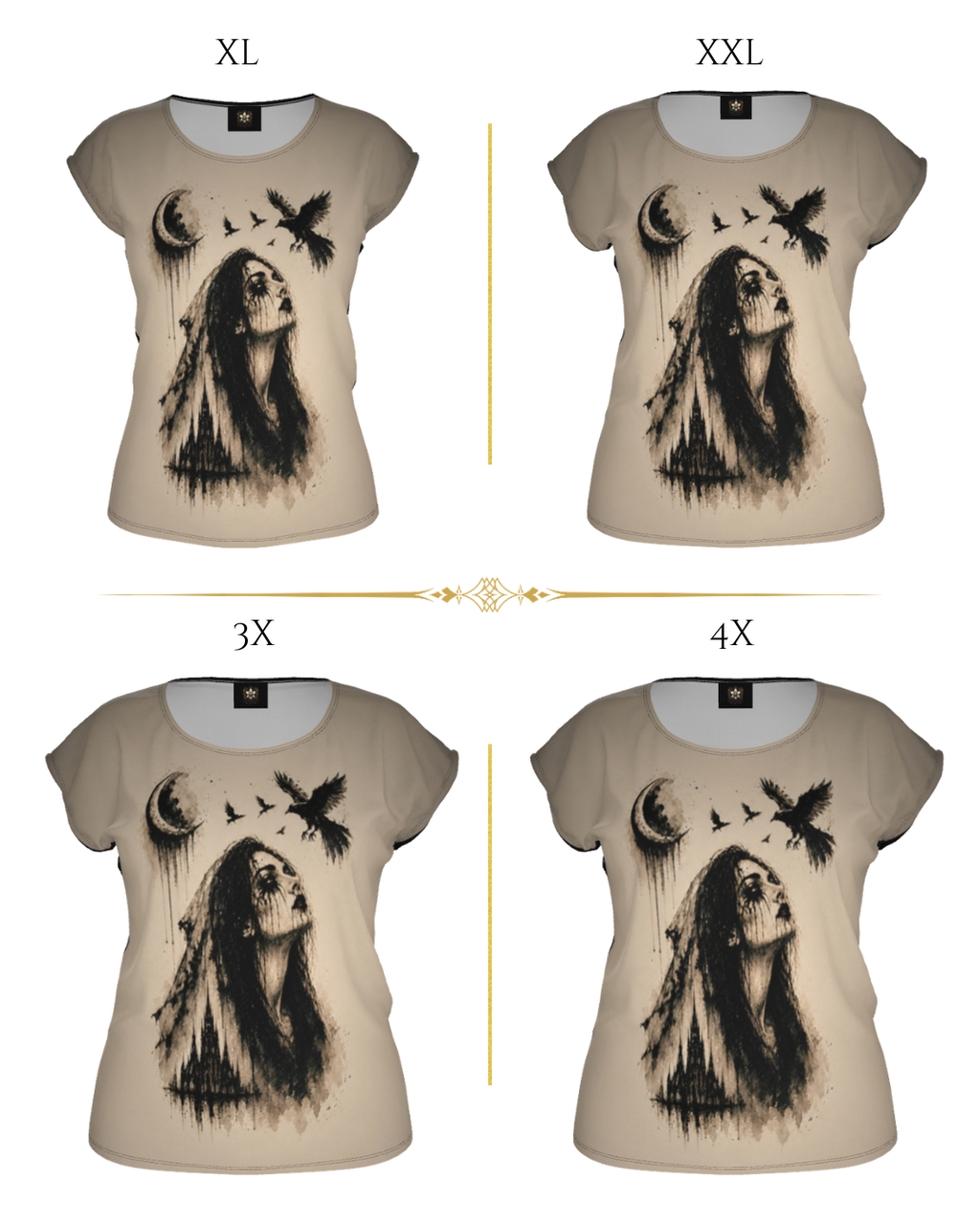 Widow's Watch - Contrast Loose Fit T-Shirt