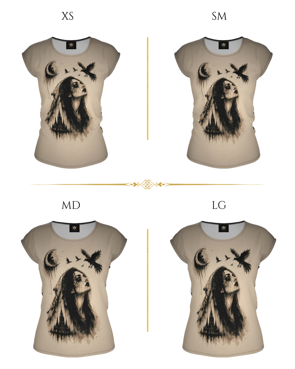 Widow's Watch - Contrast Loose Fit T-Shirt